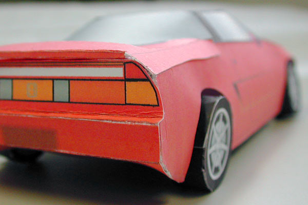 ペーパークラフトの車・これもエコ?