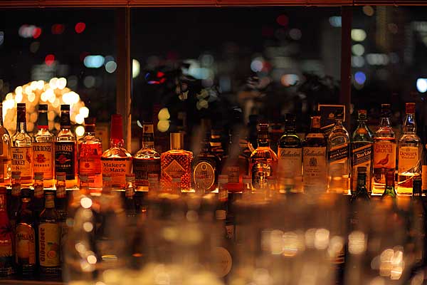 バーカウンターの雰囲気を写してみたい