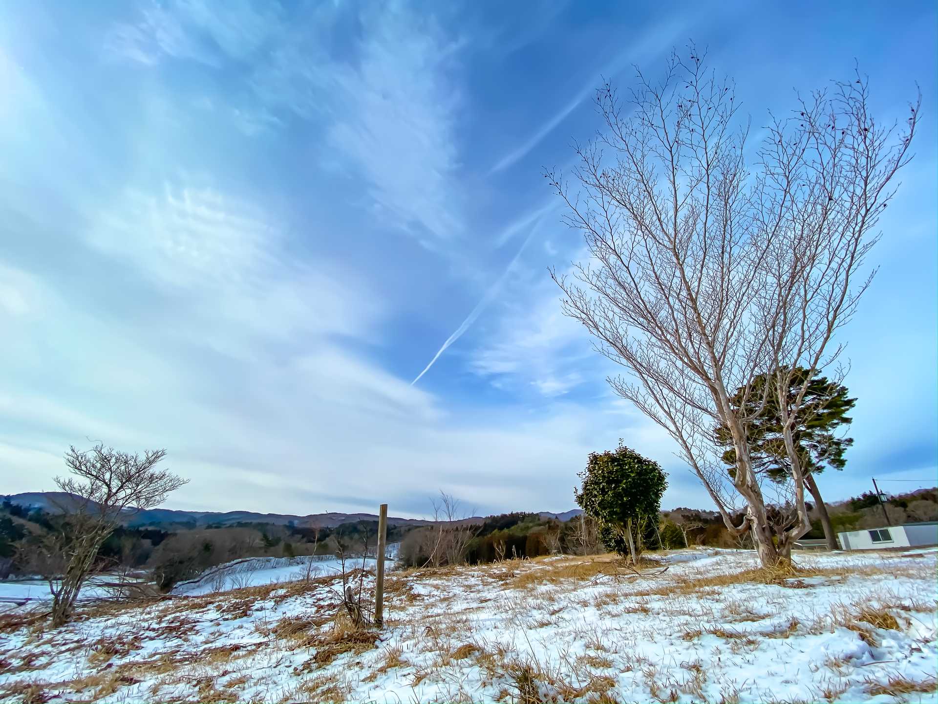飯舘の冬景色 photo 宮本章光